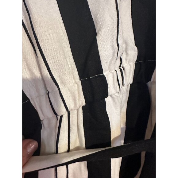 MINKPINK Collection Striped Linen-Blend Jumpsuit – Size S – NWT - Picture 9 of 10